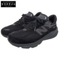 New Balance 990V6 Low-Top Sneakers, Men's, Black, Size 25.5cm, Made in USA, U990BB6, 7.5 (US)