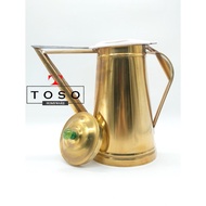 30cm Brass Thai Tea Pot, Brass Pull-out Tea Pot Kopitiam Kettle
