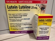 Webber naturals lutein 葉黃素特強護眼175粒
