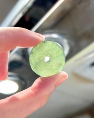 天然翡翠 緬甸 A玉 玉鐲 • 冰種油青翡翠平安扣