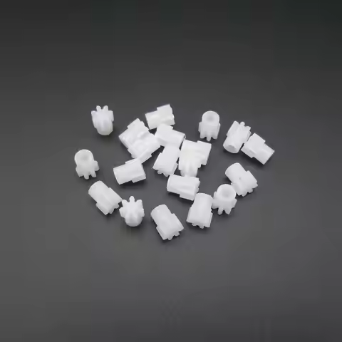 20Pcs/Lot 0.5M 0.5 Modulus 7T 7 Teeth Plastic Spur Gear Pinion Bore Hole Aperture 2MM 1.95MM 2A Mode