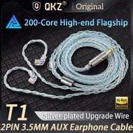 Hot QKZ T1 ,3.5mm ,QDC 0.75mm ,, ZXN ZXT VK4 ZX2 ZAX2 KZ EDX ZSN Pro X TRN MT1  Kabel Fon Telinga QK