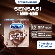 Durex Chocolate Kondom Gerigi Kondon Pria Rasa Cokelat Bergerigi 3s - Condom Textured