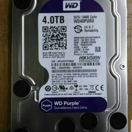 HARDDISK 4TB WD PURPLE SURVELLANCE HDD 4TB WD GARANSI RESMI 3TAHUN