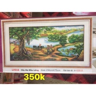 Village banyan tree diamond painting