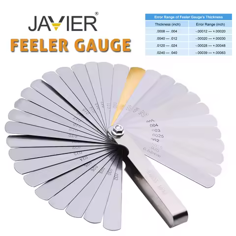 JAVIER14/16/25/26/32Blades Metric Thickness Gage Set Tappet Valve Feeler Gauge/metric With Brass Mea