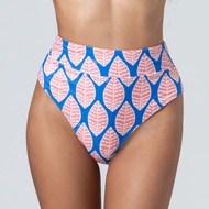 PINK FOLIAGE HIGH CUT BIKINI BOTTOM