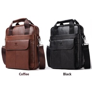 Hummer Paul Business Commuter Genuine Leather Men's Shoulder Bag First Layer Cowhide Business Messen