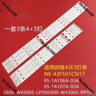 NEW 6Pcs/SET 43L3750VM 43U6750VM TOSHIBA 43" LED TV BACKLIGHT 43L3750