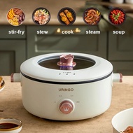 【Original URINGO】Household Electric Cooker 3L Multi-Function Small Tntegrated Noodle Cooking Student