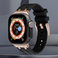 Full Net Model AP Silicone Luxury Sports Strap Suitable for Apple Watch Ultra 49 45 44 42mm