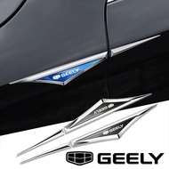 2pcs 3d alloy car stickers car accsesories for geely atlas coolray BO RUI YUE CK Saloon EMGRAND ec7 