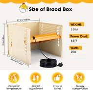 Mirror-Life Brooder Heater For Chicks, Chick Brooder Heating Plate With Easy Clean Plate 10" X 10", 