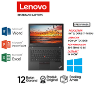LAPTOP LENOVO THINKPAD T470P I7 7Th VGA NVDIA GeForce 940MX 2GB BERGARANSI
