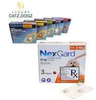 NexGard and NexGard Spectra Chewable Tablet I Anti Ticks and Flea I Per Box Original incl. Sticker