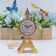 Mô hình tháp Eiffel kèm đồng hồ tiện lợi trang trí làm quà tặng Đồng hồ tháp Eiffel cổ điển sang trọ
