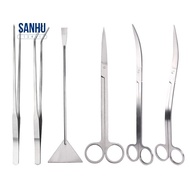 Aquarium Scissors Tweezers Tool Fish Tank Plants Wave Scissors Water Grass Stainless Cleaning Tools 