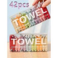 1-28pcs Box Thick Compressed Face Towels, Can Be Used Wet/Dry, Portable Travel , Expand To Approx. 2
