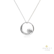 Orient Jewellers 18K White Gold Diamond Ocean Necklace
