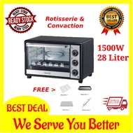 Butterfly Oven 28L BEO-5229 Electric Oven 28 Liter with Baking Cake Grill Function Rotisserie Convection Build In Fan