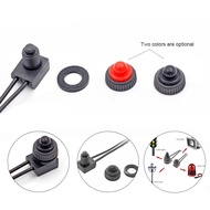 [JTFY] 12V  Latching Push Button On-Off Switch With  Wire Black Red