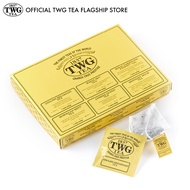 TWG Tea | Around The Globe Tea Selection  | Black&amp;Green&amp;White Teas | Cotton Teabag Box 30 Teabags / ชา ทีดับเบิ้ลยูจี ชาดำ&amp;ขาว&amp;ดำ อะราวด์ เดอะ โกบอล ที ซีเล็คชั่น ชนิดซอง บรรจุ 30 ซอง