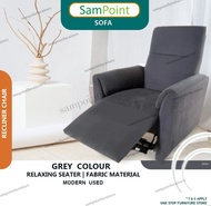 SAMPOINT 1 Recliner Sofa 3FT _ 1 Seater Sofa _ Fabric Sofa _ TPU Sofa _ Relax Chair _ Recliner Chair _READY STOCK