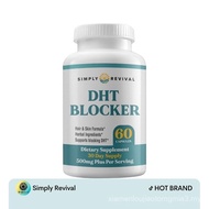 Simply® DHT Blocker 60 Capsules - Hair & Skin Formula with Herbal Ingredients - Dietary Supplement f