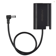 Andoer DMW-DCC17 Dummy Battery with DC Male Connector Straight Cable DC to DMW-BLK22 Dummy Battery C