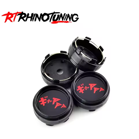 RhinoTuning 1/4Pcs OD 66mm/2.6" ID 62mm/2.44" Caps for Wheels Fits CE28n Time Attack 17 inch wheel T