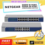 NETGEAR GS516/ GS524 16/24-Port Wired Switch High-Speed Network