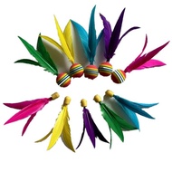 大头三毛球小头三毛球板羽球高弹海绵球头橡胶球头毽球娱乐板球Big head three hair ball small head three hair ball board ball high bou