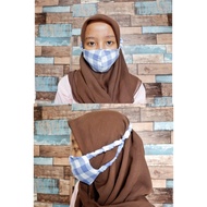 Shafiyyah.Sarban Masker Head Loop / Masker Hijab Shabby Bisa Pilih Motif