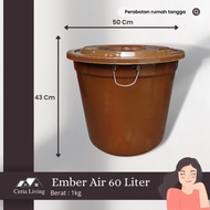 Ember Plastik Air 60 Liter / bak mandi / Tempat Sampah