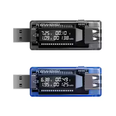 3 in 1 QC 2.0 Voltmeter Usb Tester Voltage 4V-20V Current Meter 0-3A LCD Mobile Battery Tester Power