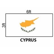 Cyprus Flag 3x6ft, Bendera Cyprus 3x6ft, Polyester