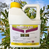 4L Farmco-K40 / MCPA-Potassium 40% / Racun Keladi Agas / Sesuai guna pada padi / NU 40K /Fezone 40K/