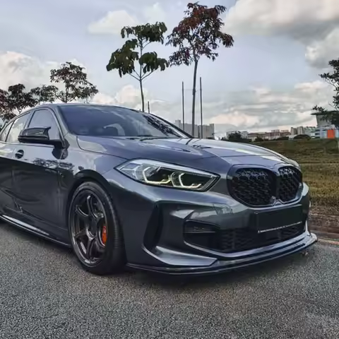 2020+ front lip front shovel front splitter spoiler For bmw BMW 1 Series F40 M Sport 118i 120i 128ti