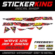 WAVE 125 JRP X DAENG DECALS STICKER (RED)