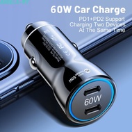 [ANGELA]60W Car Charger Short Circuit Protection 60W Total Output 30W Per Port