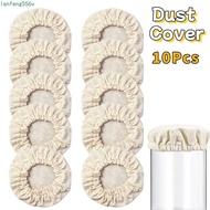 LANFENG 10Pcs Sourdough Starter Jar Covers, Reusable Elastic Cloth Sourdough Fermentation Jar Lid, S