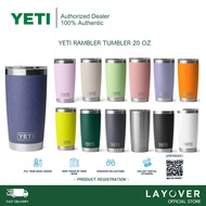 Yeti Water Glass Rambler 20 OZ Tumbler With Magslider Lid