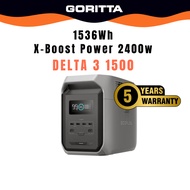 EcoFlow DELTA 3 1500 Portable Power Station, 1800W AC Output | Outdoor Portable Power station, power