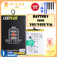 แบตเตอรี่สำหรับ vivo y02battery y02sbatt Y02แบตY02Sแบตเตอรี่ วีโว่ y16batt Y16B-w1/LEEPLUS แบตคุณภาพ