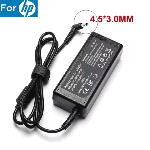 New 45W 19.5V 2.31A Blue Pin AC Adapter Charger for HP Stream X360 11 13 14 Series Supply Cord 4.5*3