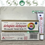 KRIM ANTI JAMUR DELAPAN - DELAPAN 88 5GRAM SALEP 88 SALEP JAMUR 88 MICONAZOLE NUTRATE KRIM 2%