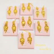 Subang Design Indian Emas 916 / Indian Design Earring 916 Gold Dreams Jewellery