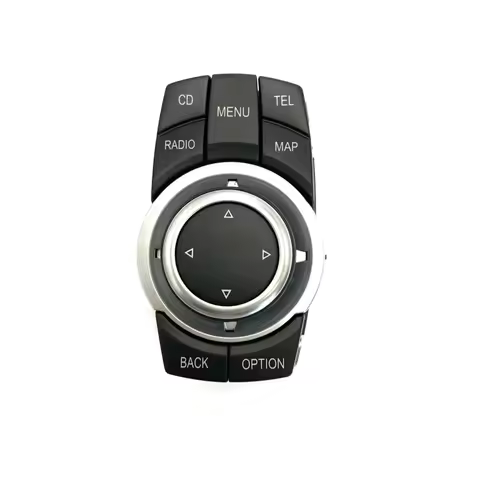 Car 4 Pin Media Switch Controller OEM Compatible for BMW 1 Series E82 3 Series E90 X1 E84 X5 E70 X6 