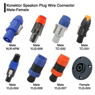 Speakon Spicon Speakon Audio Connector Socket Jack Speaker Male Female