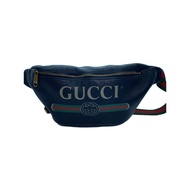 GUCCI Waist Bag bag_Gucci print leather BLK Direct from Japan Secondhand